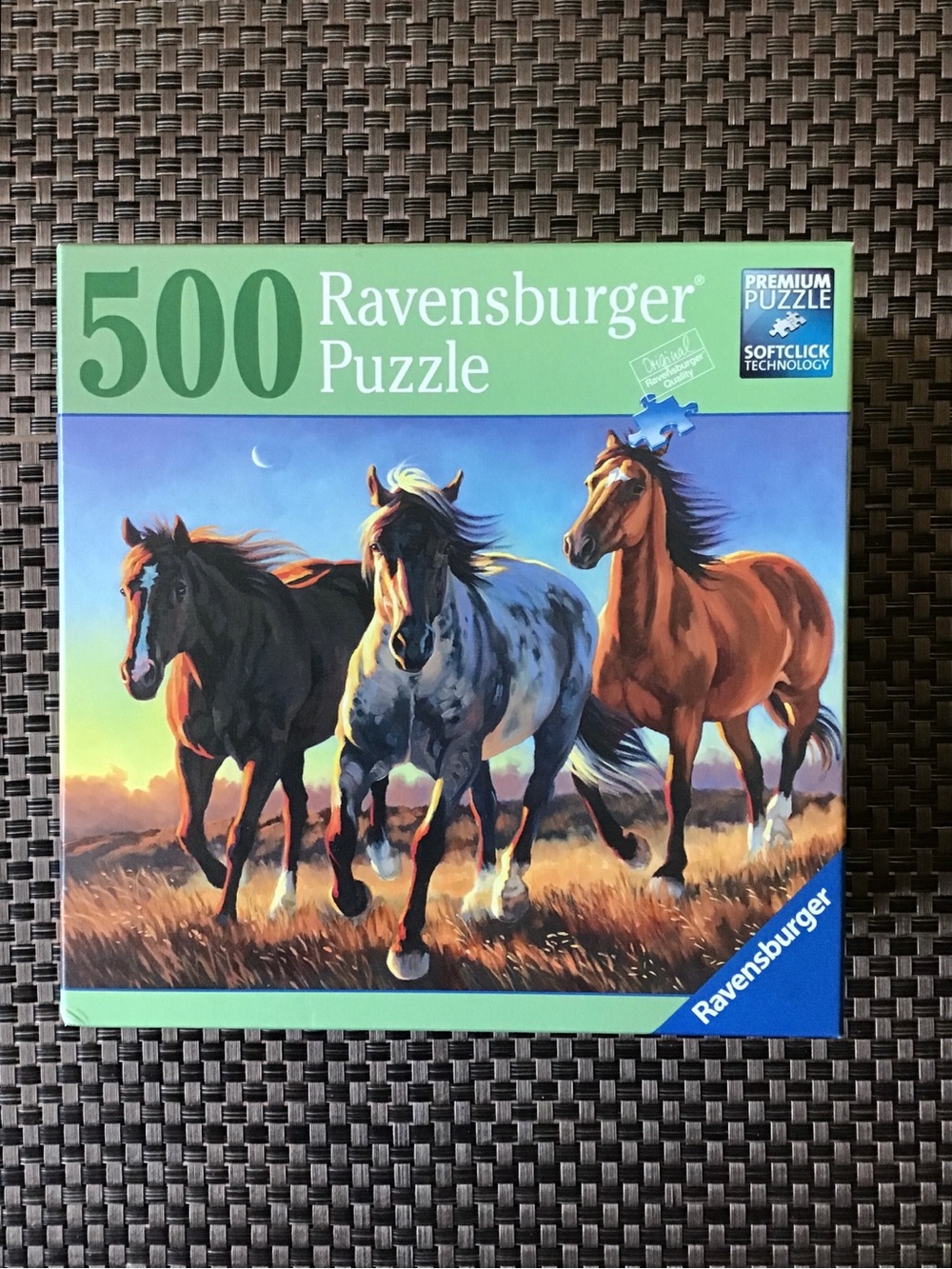 50% OFF if Bundled / Ravensburger "Blue Roan Ridge" 500 Piece Horses Puzzle